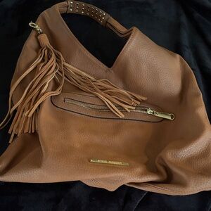 Steve Madden Tan Hobo Bag with Tassel